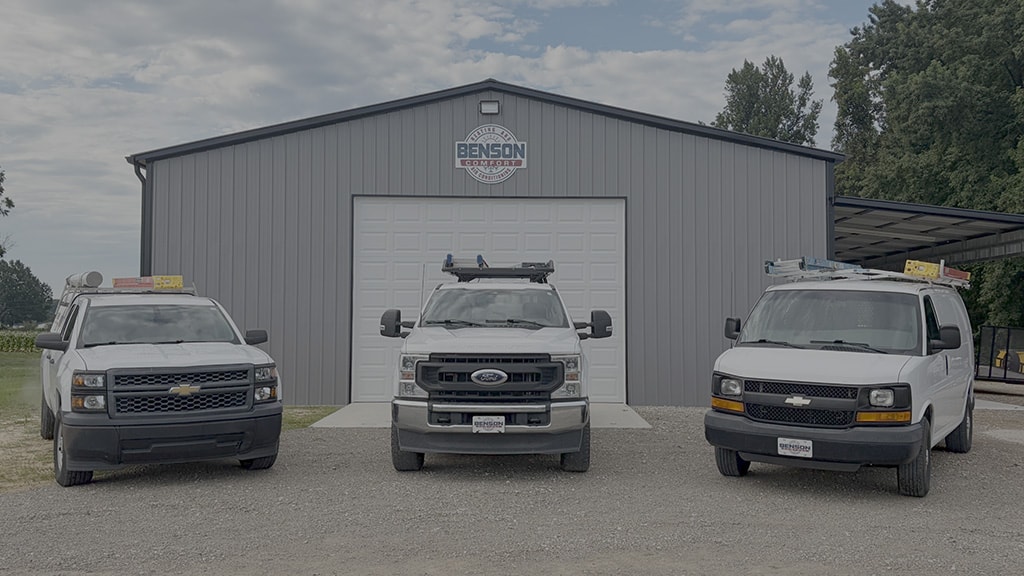 Benson Comfort service trucks.