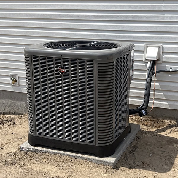 Benson Comfort residential air conditioning installation.